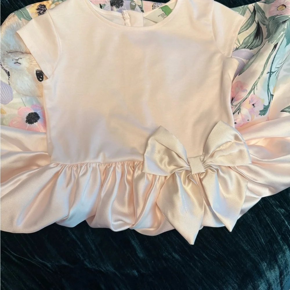 H&M Cream Floral Kids Dress - Picture 3 of 3
